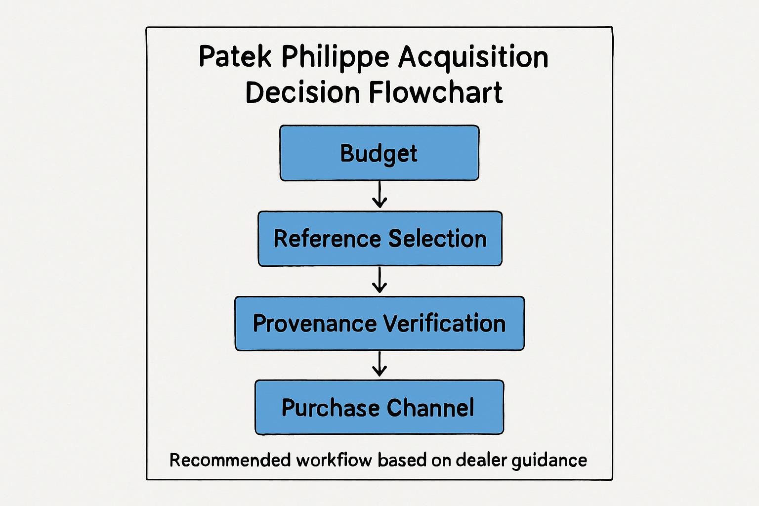 Patek Philippe acquisition decision flowchart